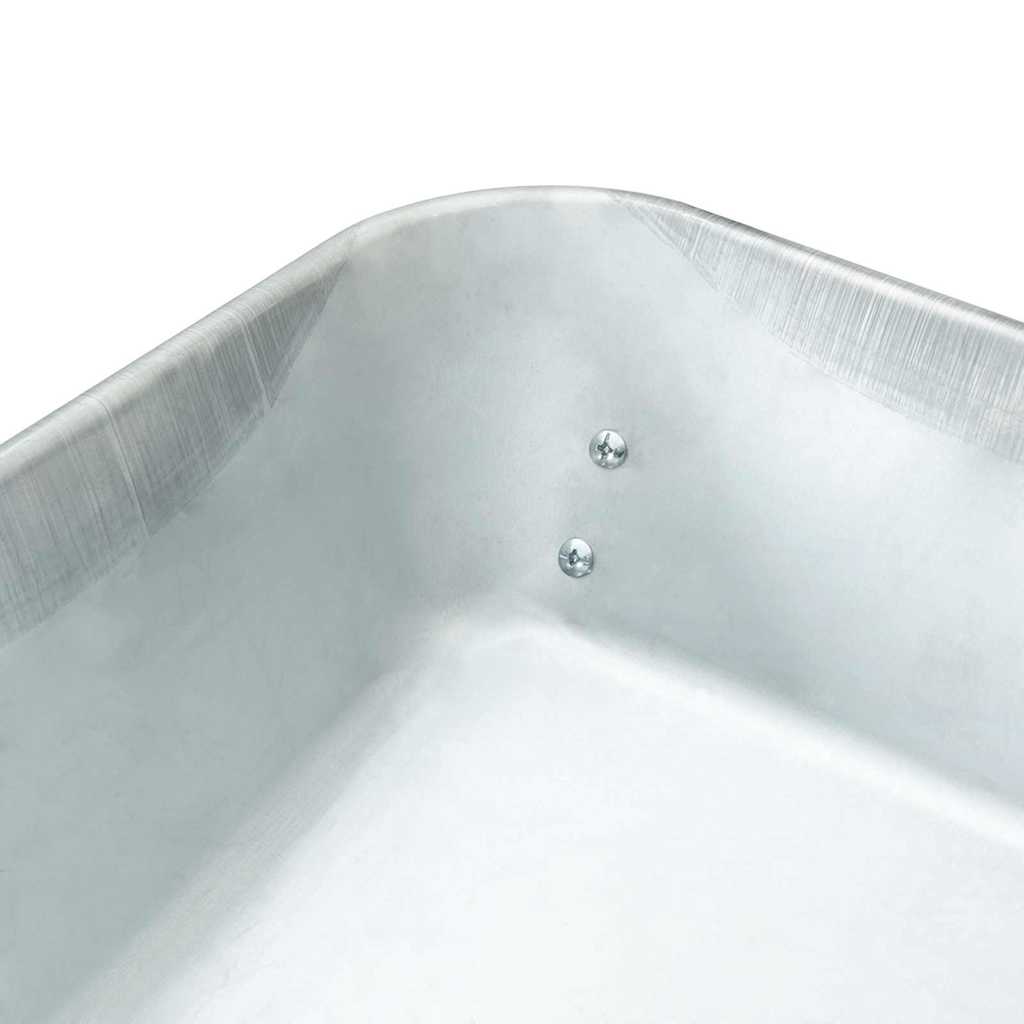 Carriole Argento e Nero 124 x 73 x 65 cm Acciaio | homemem39