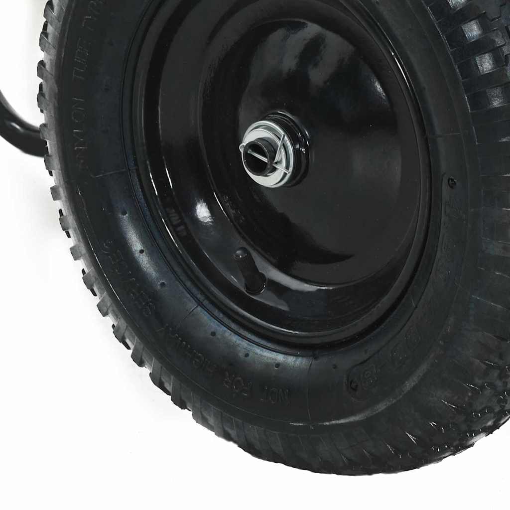 Carriole Argento e Nero 124 x 73 x 65 cm Acciaio | homemem39