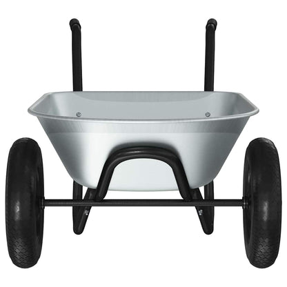 Carriole Argento e Nero 124 x 73 x 65 cm Acciaio | homemem39