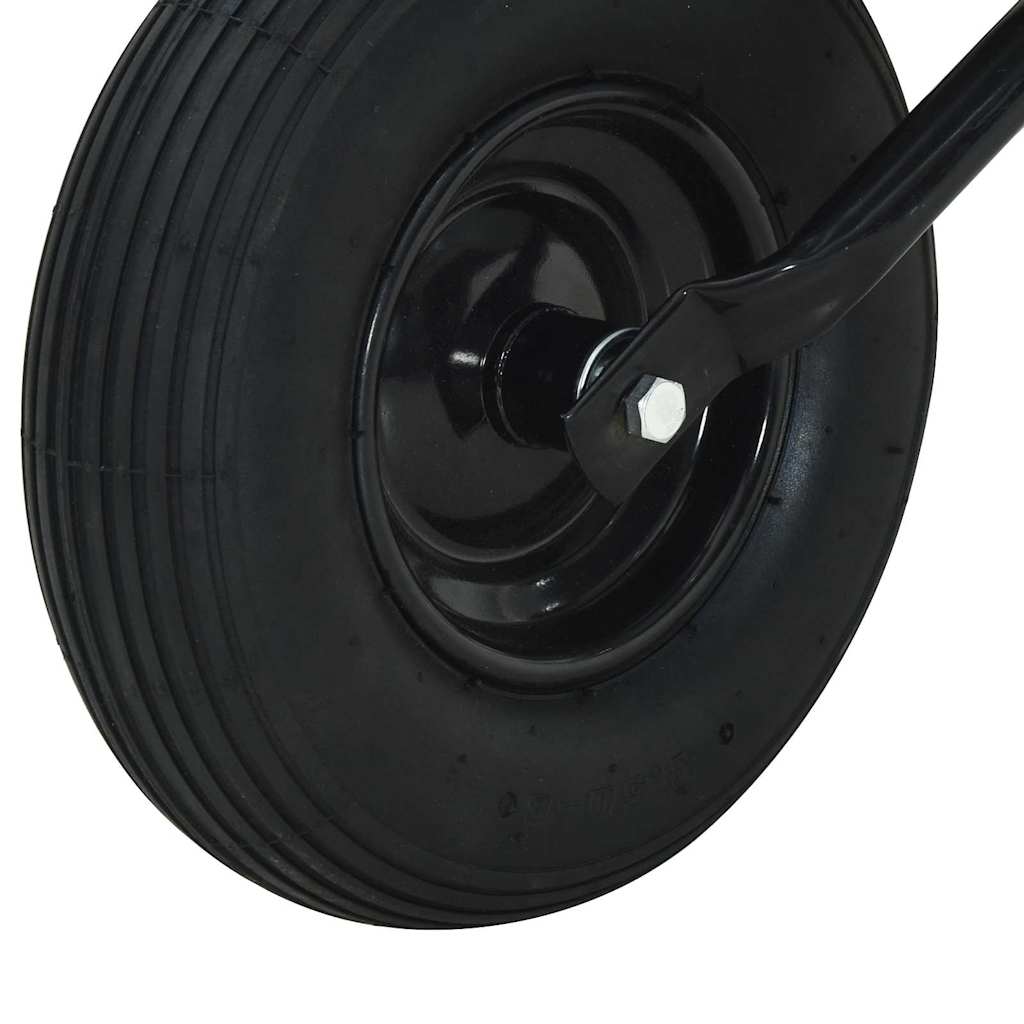 Carriole Argento e Nero 133 x 62,5 x 58 cm Acciaio | homemem39