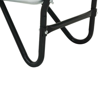 Carriole Argento e Nero 133 x 62,5 x 58 cm Acciaio