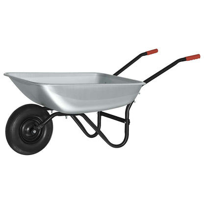 Carriole Argento e Nero 133 x 62,5 x 58 cm Acciaio | homemem39