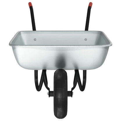 Carriole Argento e Nero 133 x 62,5 x 58 cm Acciaio | homemem39
