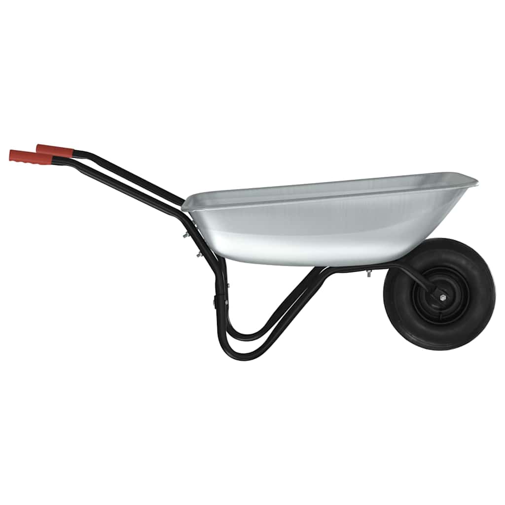 Carriole Argento e Nero 133 x 62,5 x 58 cm Acciaio | homemem39