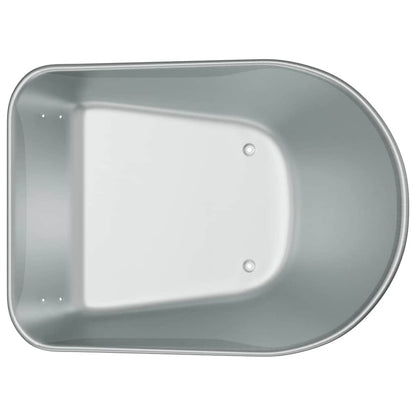 Sostituzione Vassoio Carriola Argento 90 x 63 x 28 cm Acciaio | homemem39