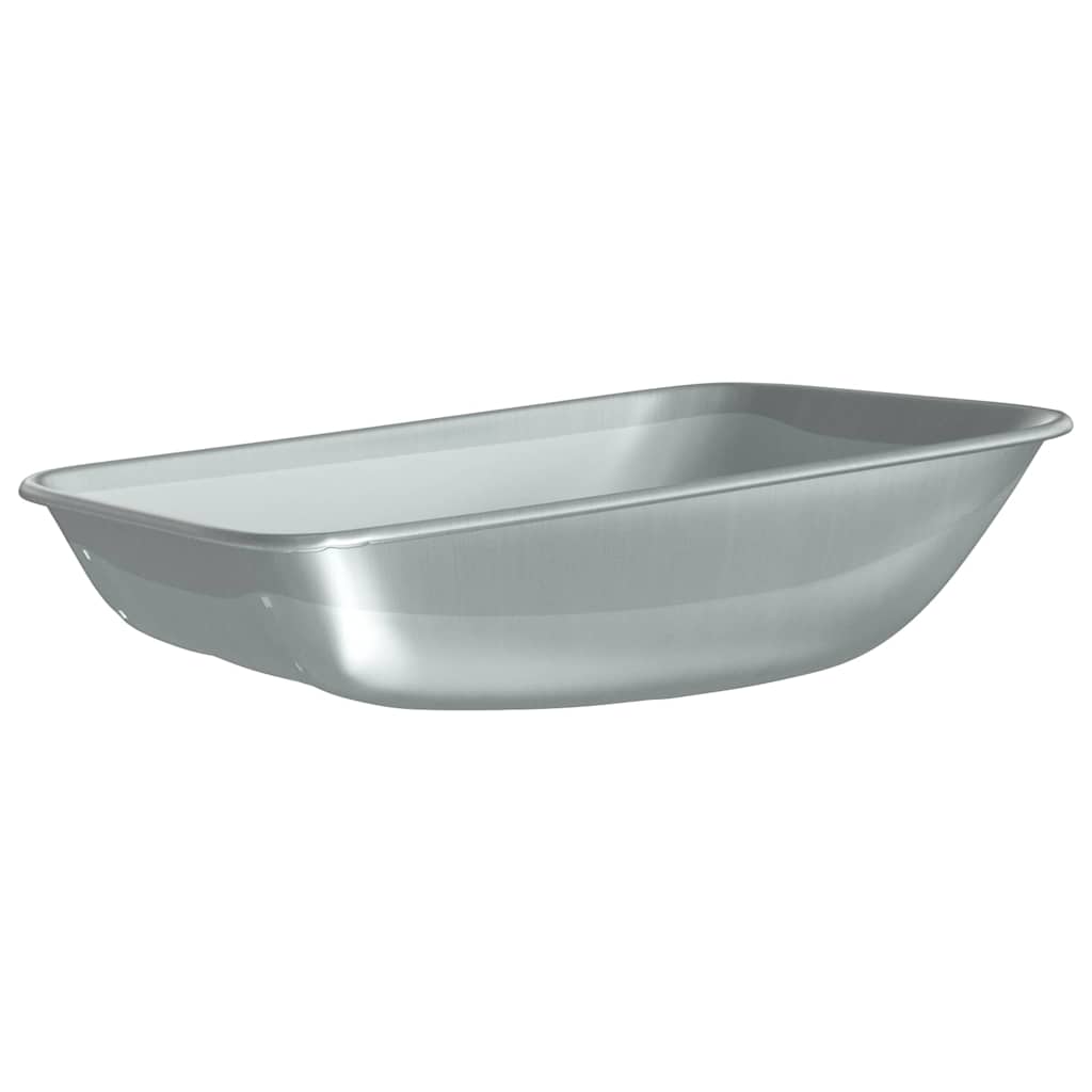 Sostituzione Vassoio Carriola Argento 80 x 60 x 25 cm Acciaio | homemem39