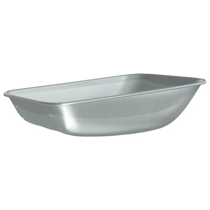 Sostituzione Vassoio Carriola Argento 80 x 60 x 25 cm Acciaio | homemem39