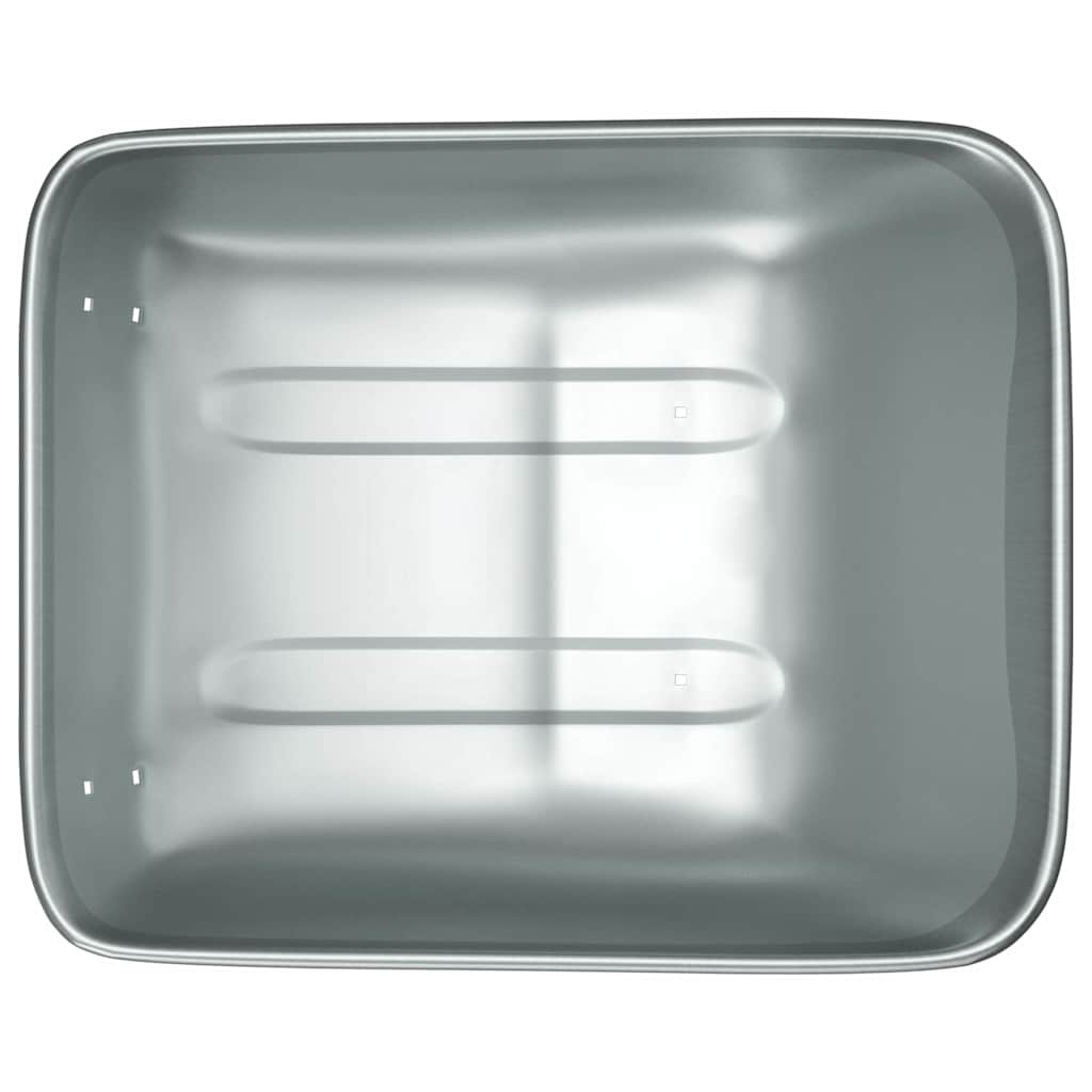 Sostituzione Vassoio Carriola Argento 80 x 60 x 25 cm Acciaio | homemem39