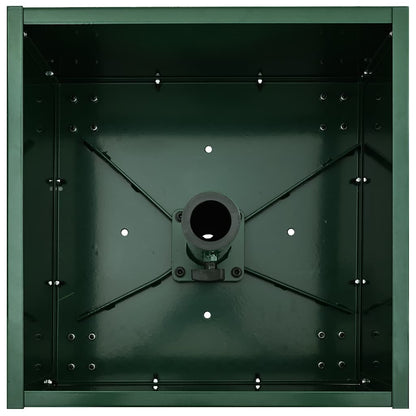 Base per Parasol con Vaso Verde 45 x 45 x 45 cm Acciaio
