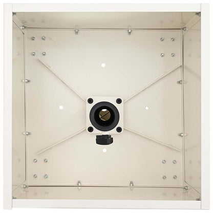 Base per Parasol con Vaso Bianco 45 x 45 x 45 cm Acciaio