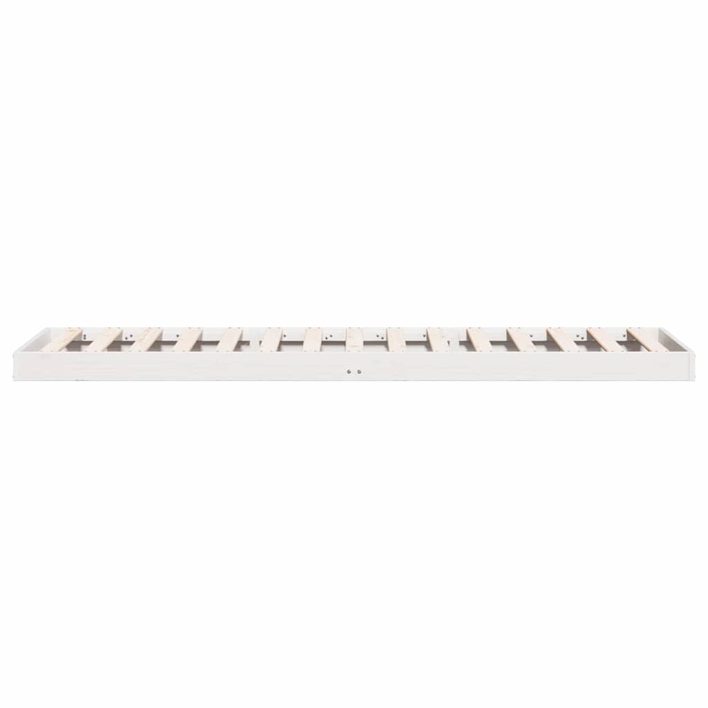 Struttura letto a terra Bianco 80 x 210 cm Pino massello | homemem39
