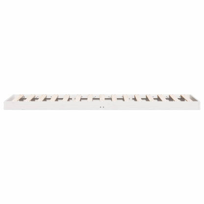 Struttura letto a terra Bianco 80 x 210 cm Pino massello | homemem39