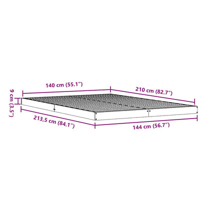 Struttura letto a terra Naturale 213.5 x 104 x 9 cm