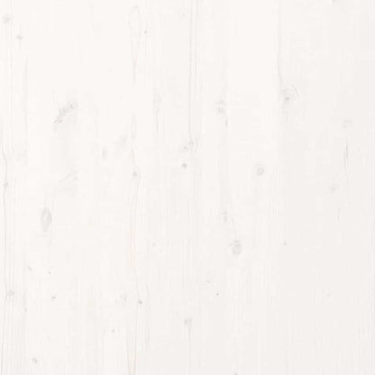 Struttura letto a terra Bianco 213.5 x 104 x 9 cm Pino massello