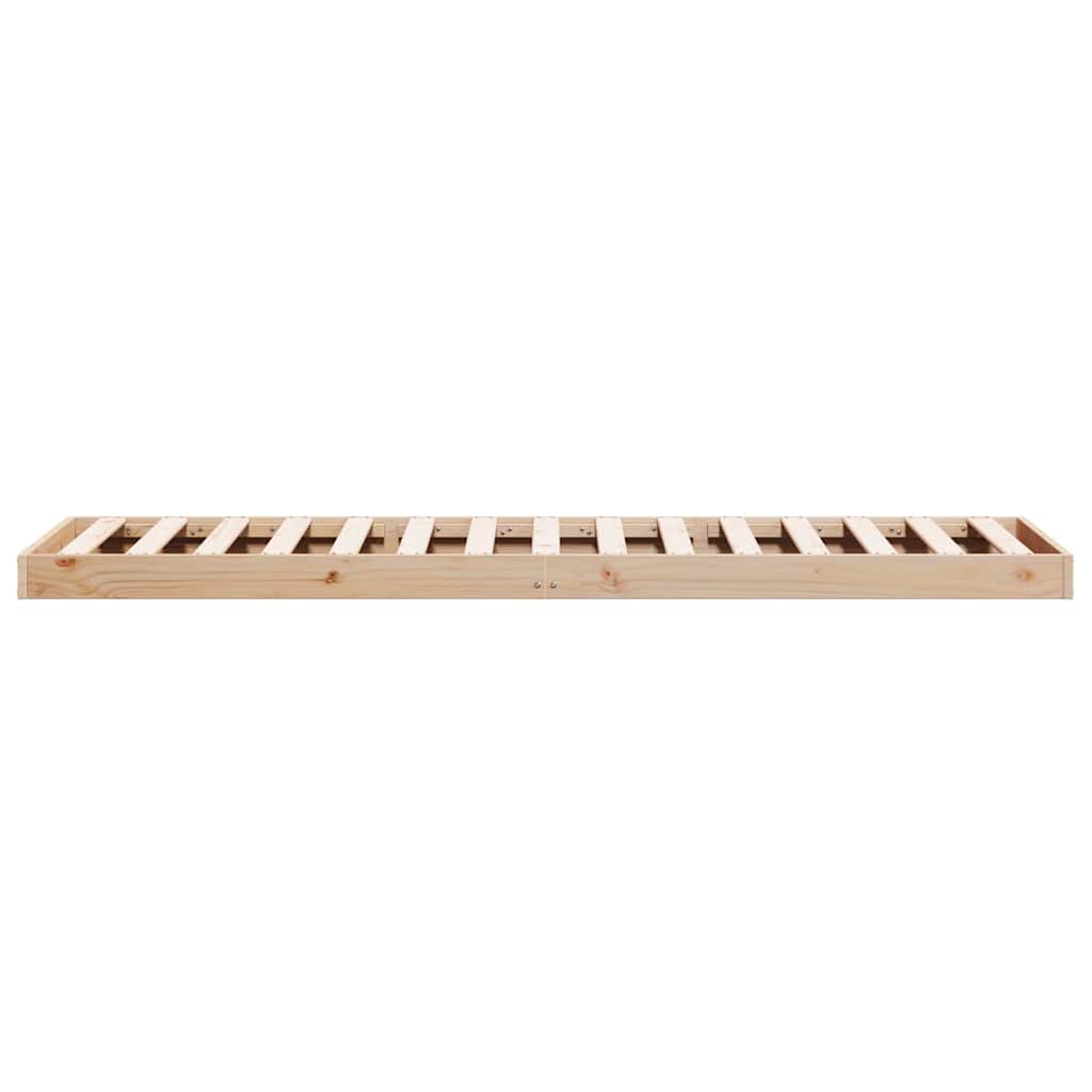 Struttura letto a terra Naturale 80 x 220 cm Pino massello | homemem39
