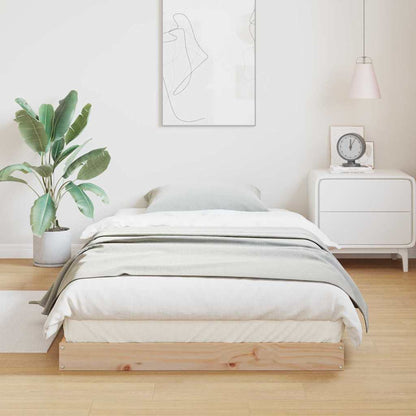 Struttura letto a terra Naturale 90 x 220 cm Pino massello | homemem39