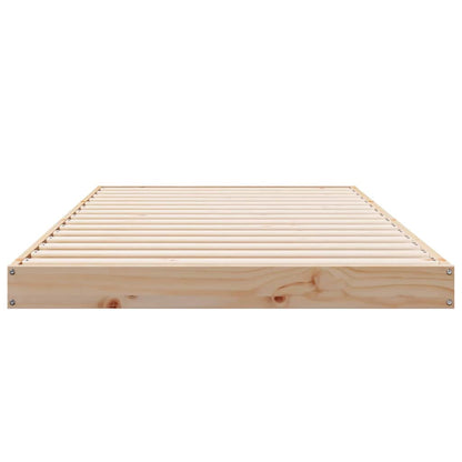 Struttura letto a terra Naturale 100 x 220 cm Pino massello | homemem39