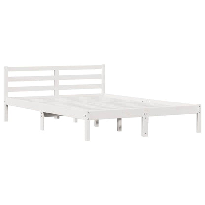 Struttura del letto con testiera Bianco 215,5 x 145,5 x 69,5 cm | homemem39