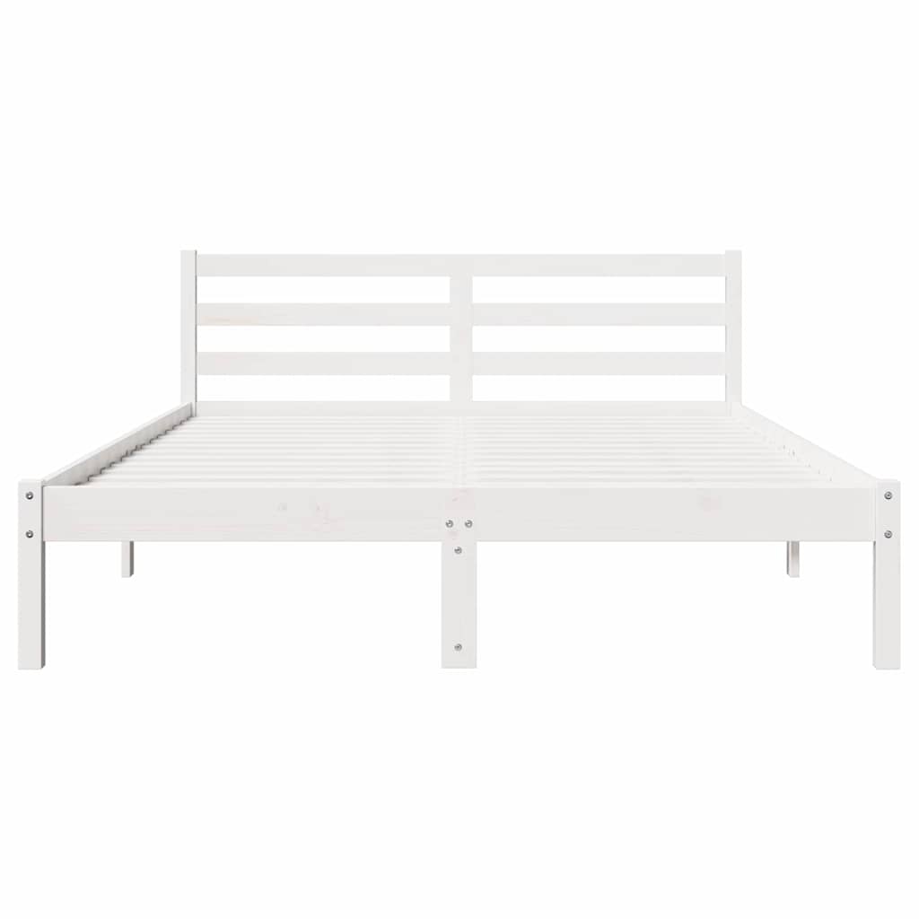 Struttura del letto con testiera Bianco 215,5 x 145,5 x 69,5 cm | homemem39