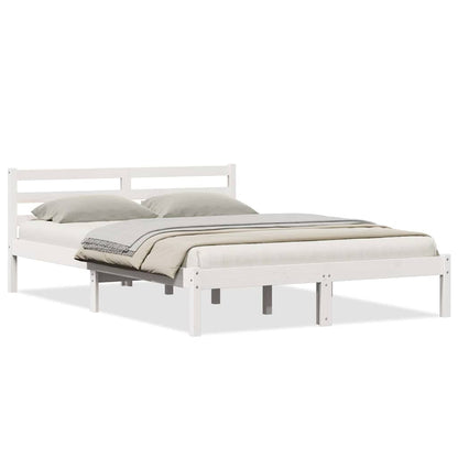 Struttura del letto con testiera Bianco 215,5 x 165,5 x 69,5 cm | homemem39