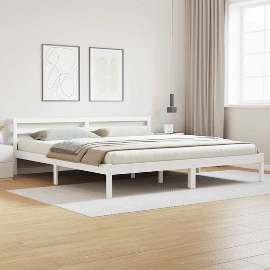 Struttura del letto con testiera Bianco 215,5 x 205,5 x 69,5 cm | homemem39