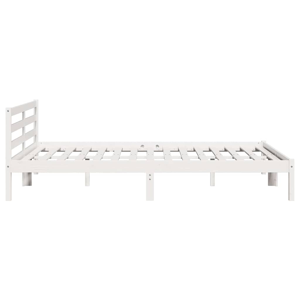 Struttura del letto con testiera Bianco 215,5 x 205,5 x 69,5 cm | homemem39