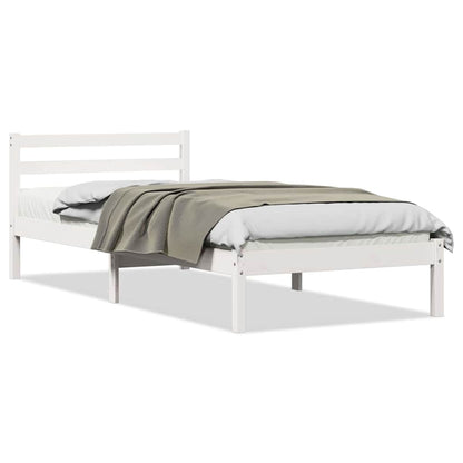 Struttura del letto con testiera Bianco 225,5 x 85,5 x 69,5 cm | homemem39