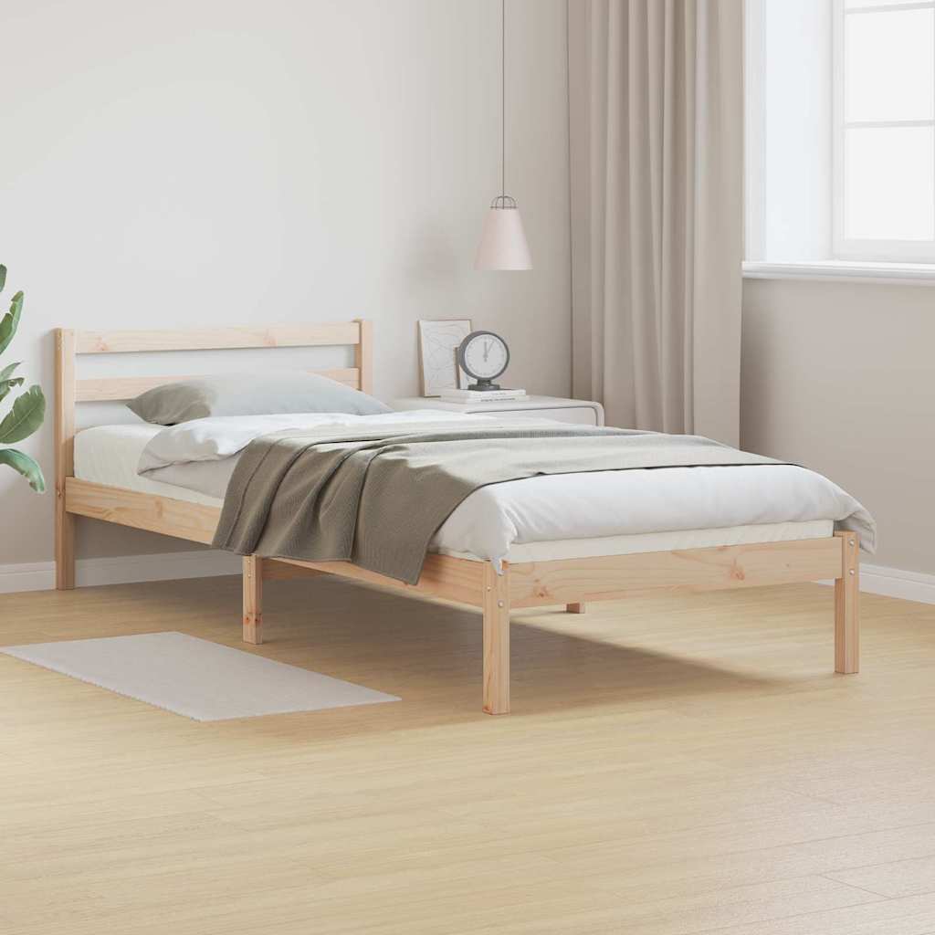 Struttura del letto con testiera Marrone 225,5 x 95,5 x 69,5 cm | homemem39