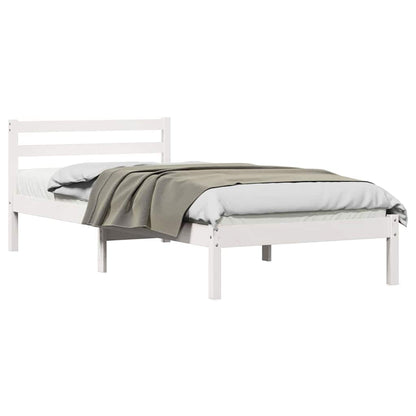 Struttura del letto con testiera Bianco 225,5 x 95,5 x 69,5 cm | homemem39
