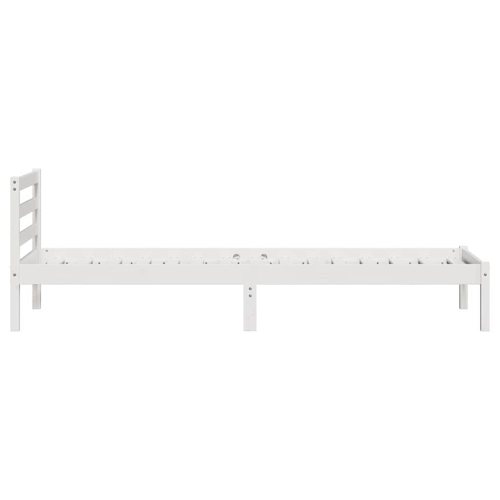 Struttura del letto con testiera Bianco 225,5 x 95,5 x 69,5 cm | homemem39