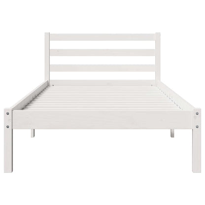 Struttura del letto con testiera Bianco 225,5 x 105,5 x 69,5 cm | homemem39