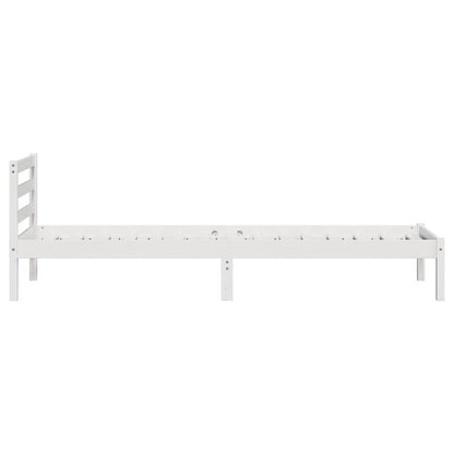 Struttura del letto con testiera Bianco 225,5 x 105,5 x 69,5 cm | homemem39