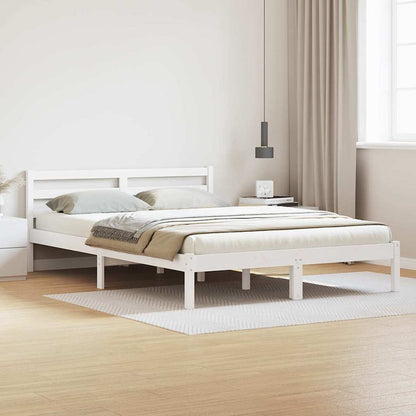 Struttura del letto con testiera Bianco 225,5 x 145,5 x 69,5 cm | homemem39