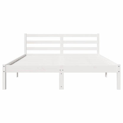 Struttura del letto con testiera Bianco 225,5 x 145,5 x 69,5 cm | homemem39