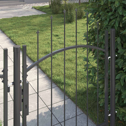 Cancello da giardino Woerden Grigio 100 x 100 cm Acciaio | homemem39