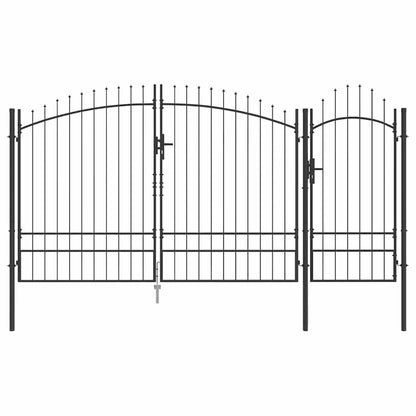 Cancello da giardino Nero 195 x 400 cm