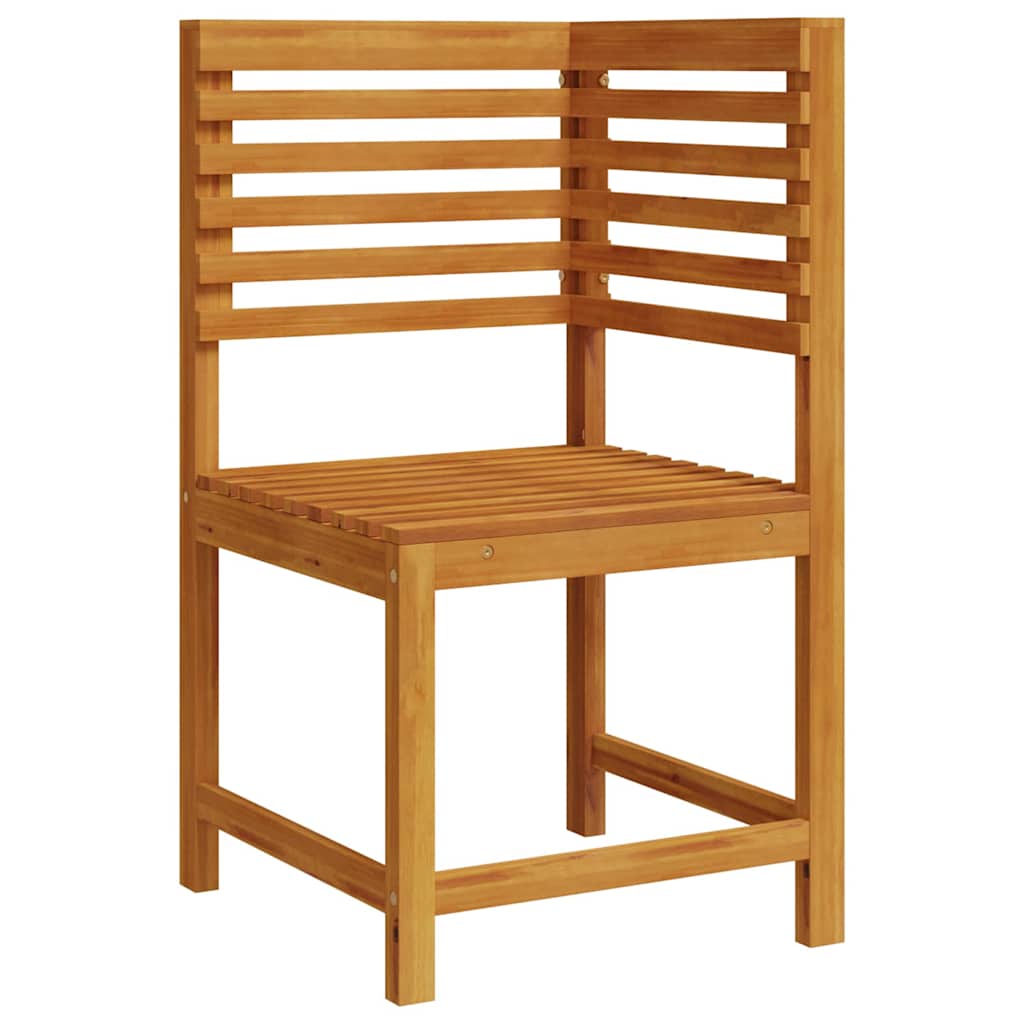 Set Panchina da Giardino 3 pcs Marrone Legno di Acacia Massello | homemem39