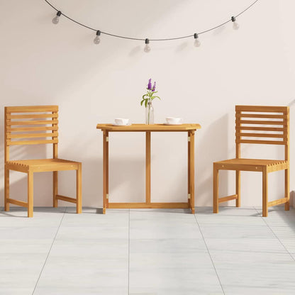 Set Bistro da Giardino 3 pcs Marrone legno massello di acacia