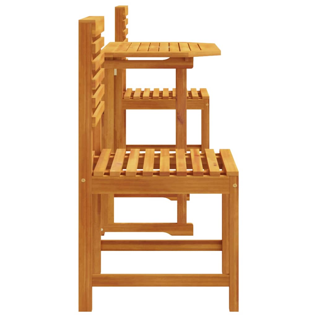 Set Bistro da Giardino 3 pcs Marrone legno massello di acacia