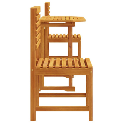 Set Bistro da Giardino 3 pcs Marrone legno massello di acacia