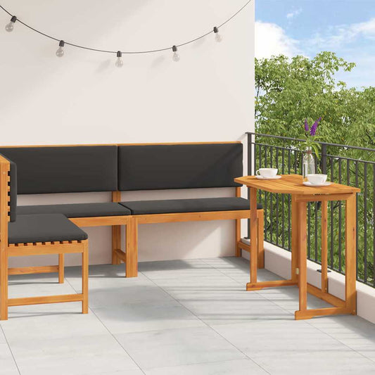 Set Panchina da Giardino 3 pcs Marrone legno massello di acacia