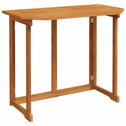 Set Panchina da Giardino 4 pcs Marrone legno massello di acacia