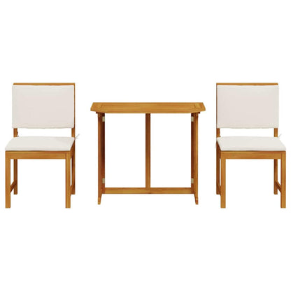 Set Bistro da Giardino 3 pcs Marrone legno massello di acacia