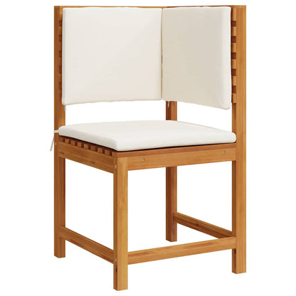 Set Bistro da Giardino 6 pcs Marrone legno massello di acacia