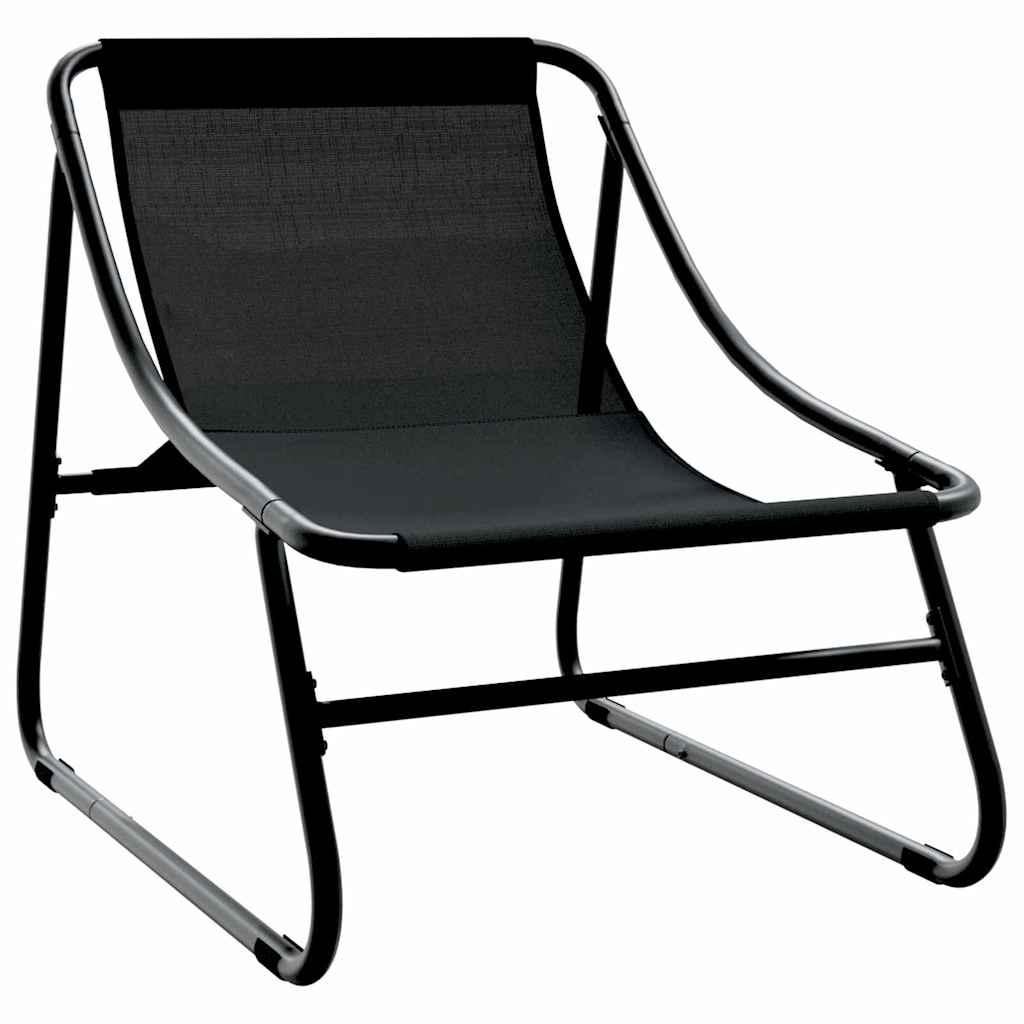 Arredamento da Giardino 2 pcs Nero 60,5 x 81 x 71 cm | homemem39