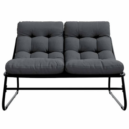 Arredamento da Giardino con cuscino Nero 110 x 81 x 71 cm | homemem39