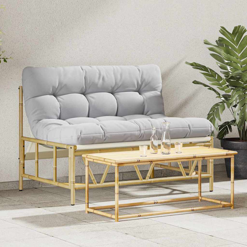 Panchina da giardino Grigio chiaro 110 x 75 x 71 cm Acciaio - homemem39