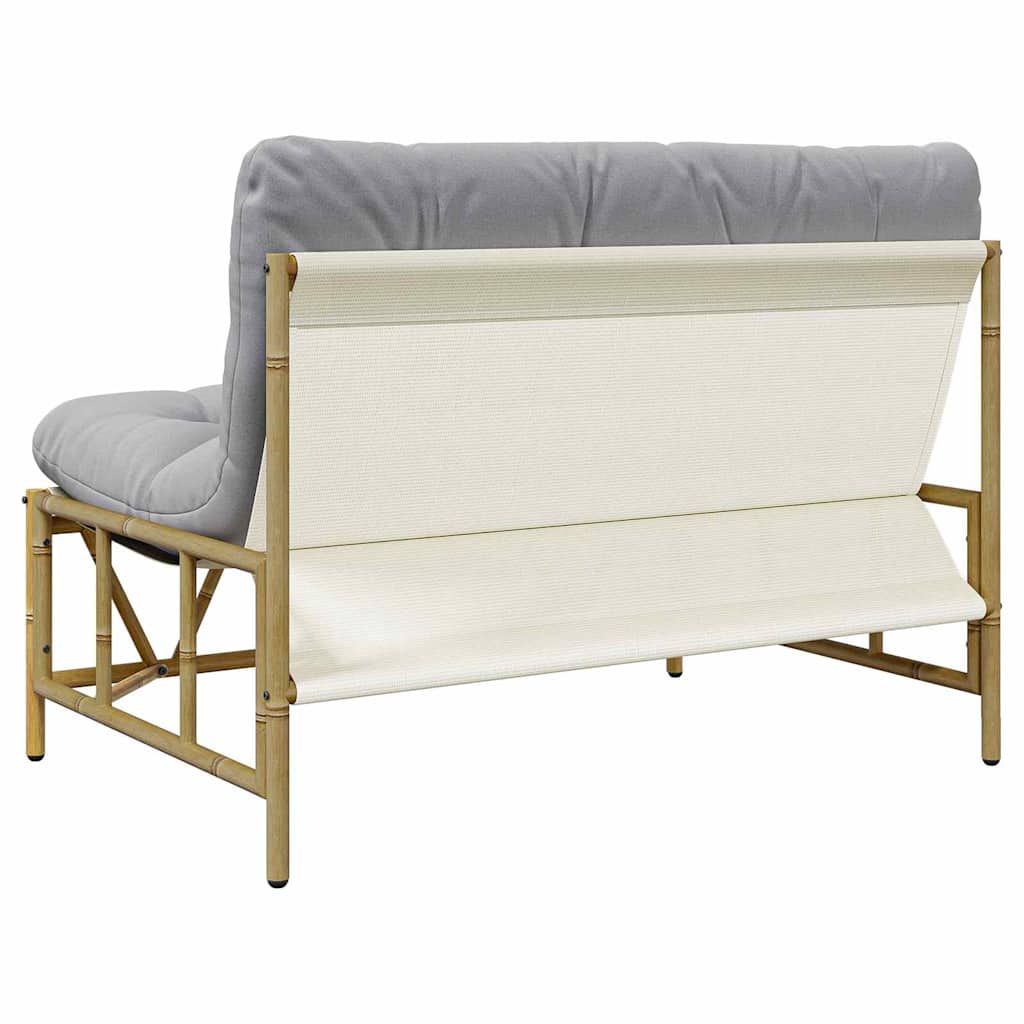 Panchina da giardino Grigio chiaro 110 x 75 x 71 cm Acciaio - homemem39