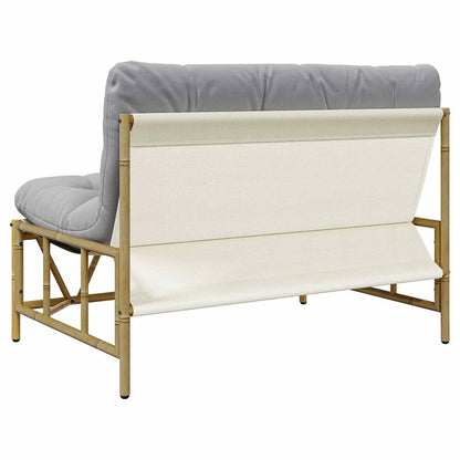 Panchina da giardino Grigio chiaro 110 x 75 x 71 cm Acciaio - homemem39