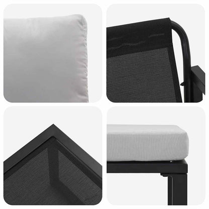 Arredamento da Giardino 4 pcs 2-Numero di posti Grigio chiaro | homemem39